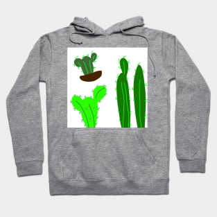 green cactus tree design art Hoodie